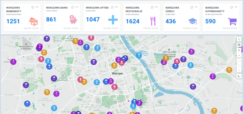 Interactive Map for Location-Based Services